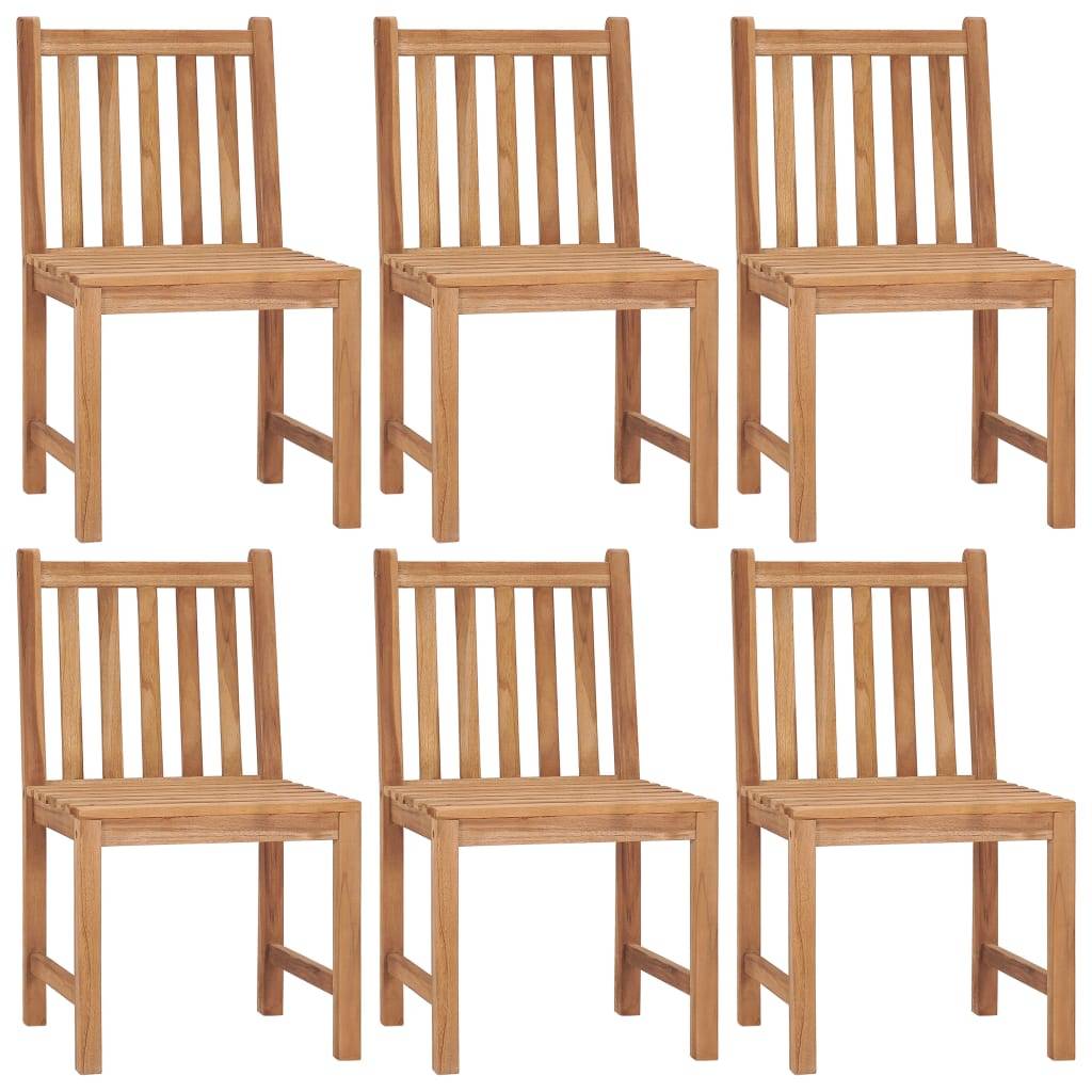 ComfortXL - Chaises de Repas Extérieur Lot de 6 en Teck Massif avec Coussins Épais 7cm pour Table de Jardin Beige – ComfortXL Outdoor Living - Image 2