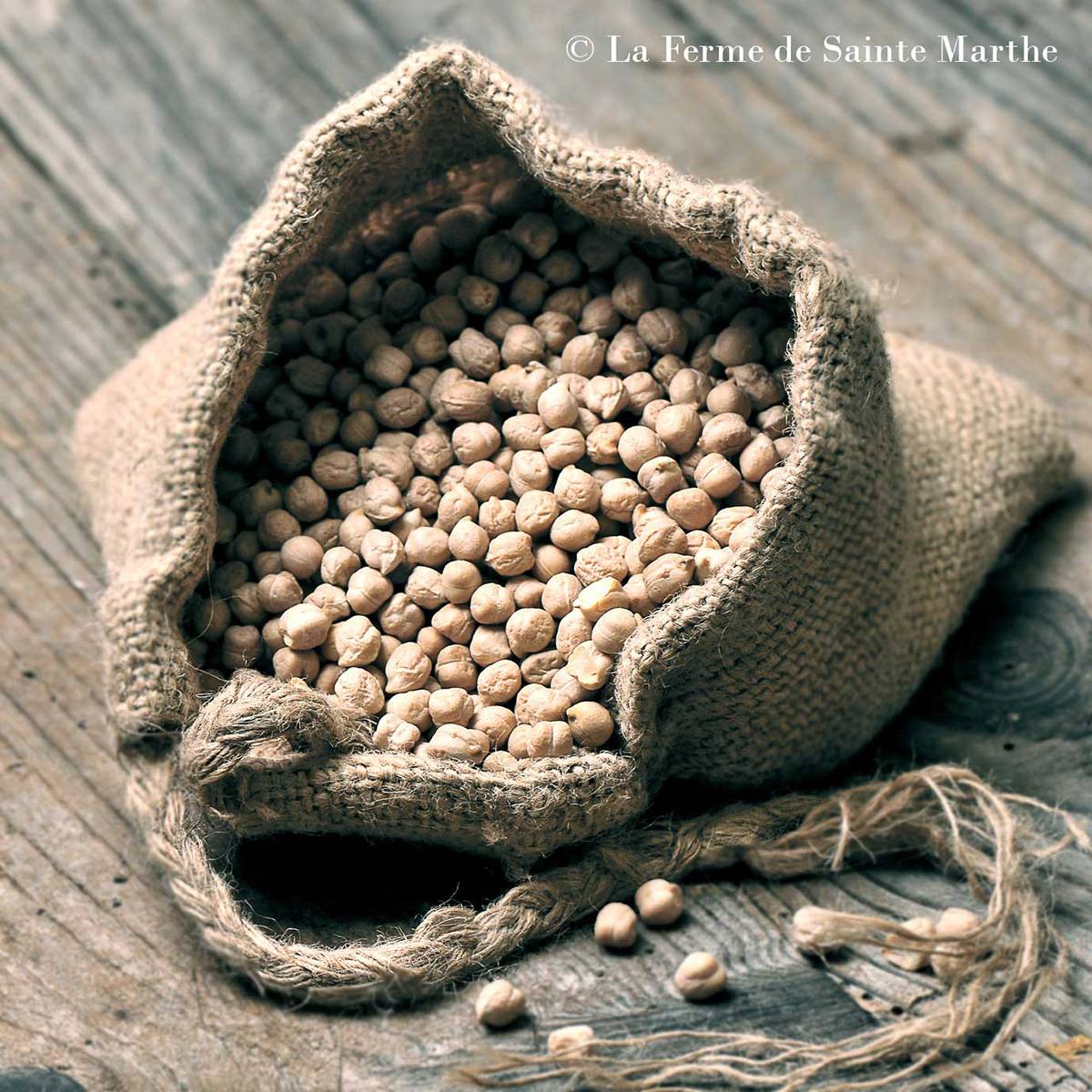 Pois chiche Pascia Bio - Ferme de Sainte Marthe  le sachet de graines de 80 grammes