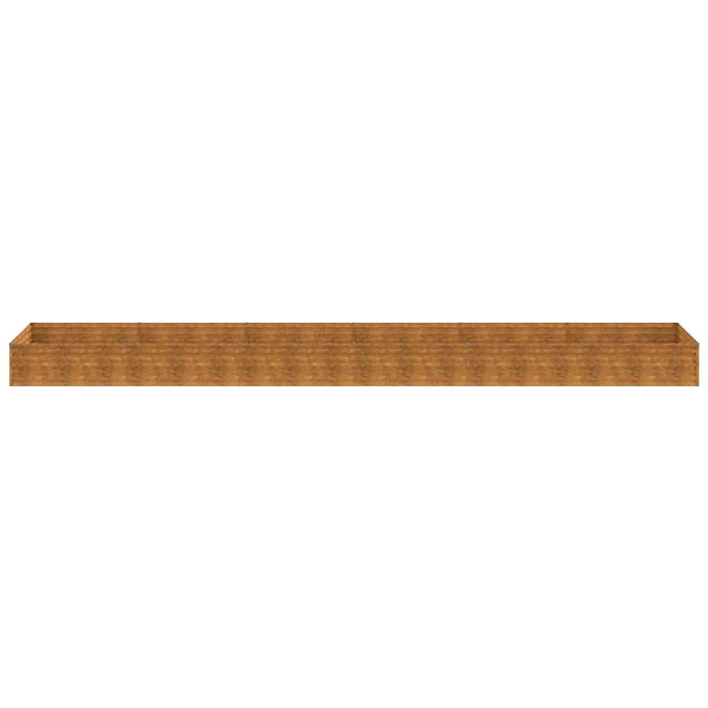 Prolenta Premium - Jardinière acier marron 579 x 100 x 36 cm - Prolenta premium p367.4 - Image 4