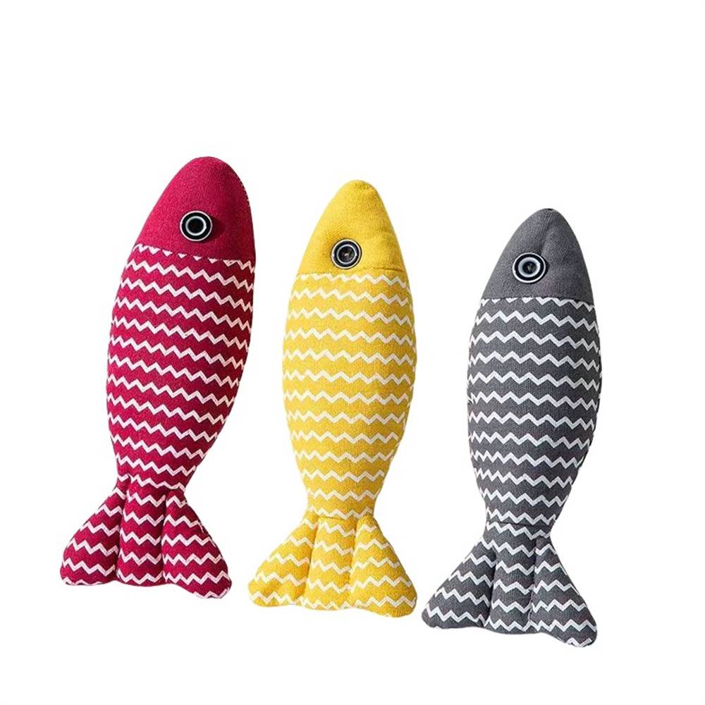 Jouets en Forme de Poisson pour Chat (3 Pièces) DtopbuyAge - Image 1