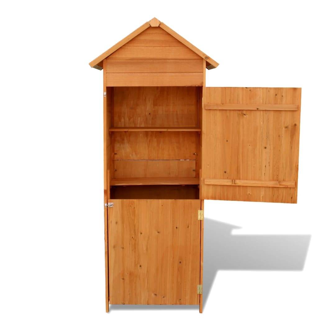 Armoire de rangement de jardin 42,5 x 64 x 190 cm marron - Image 3