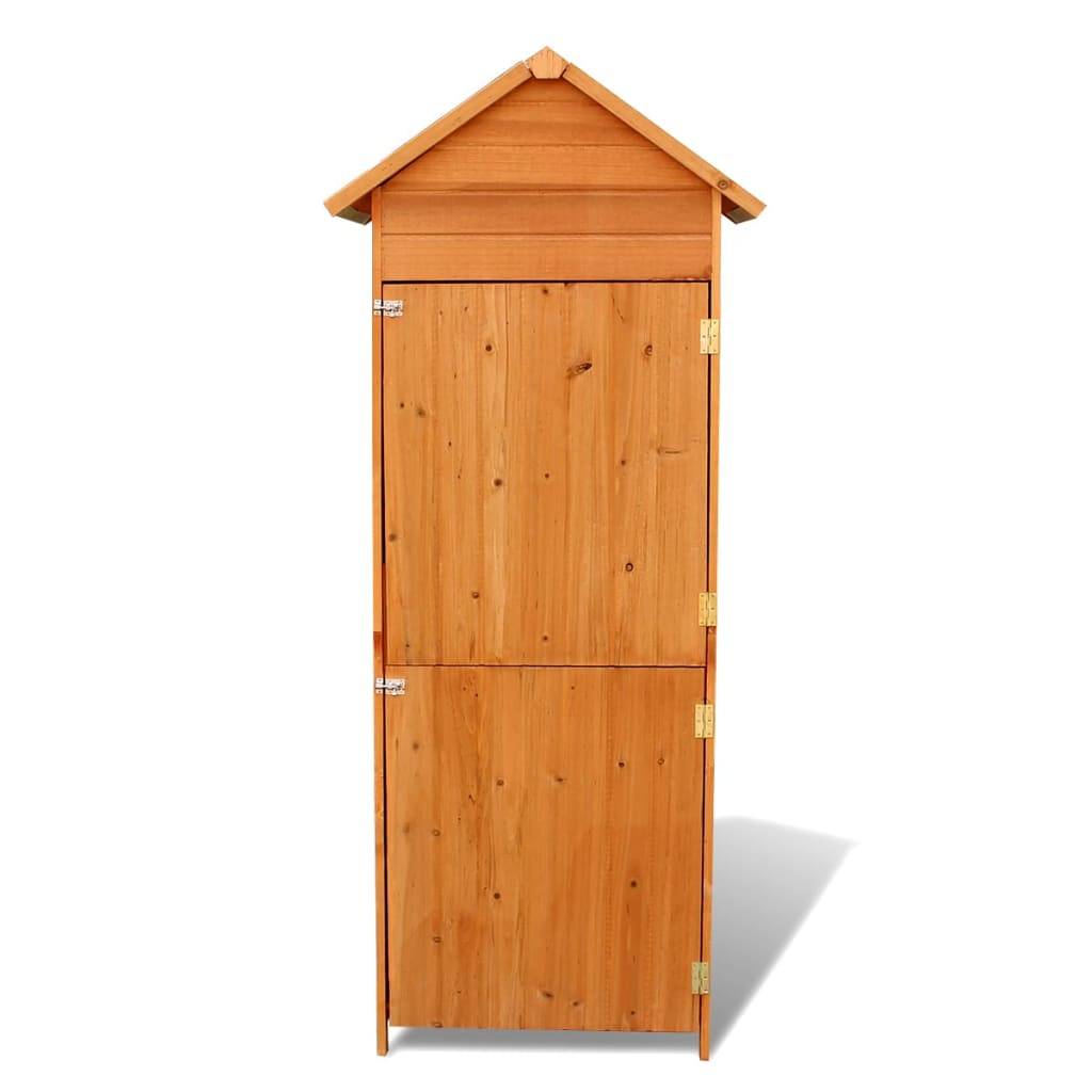 Armoire de rangement de jardin 42,5 x 64 x 190 cm marron - Image 2