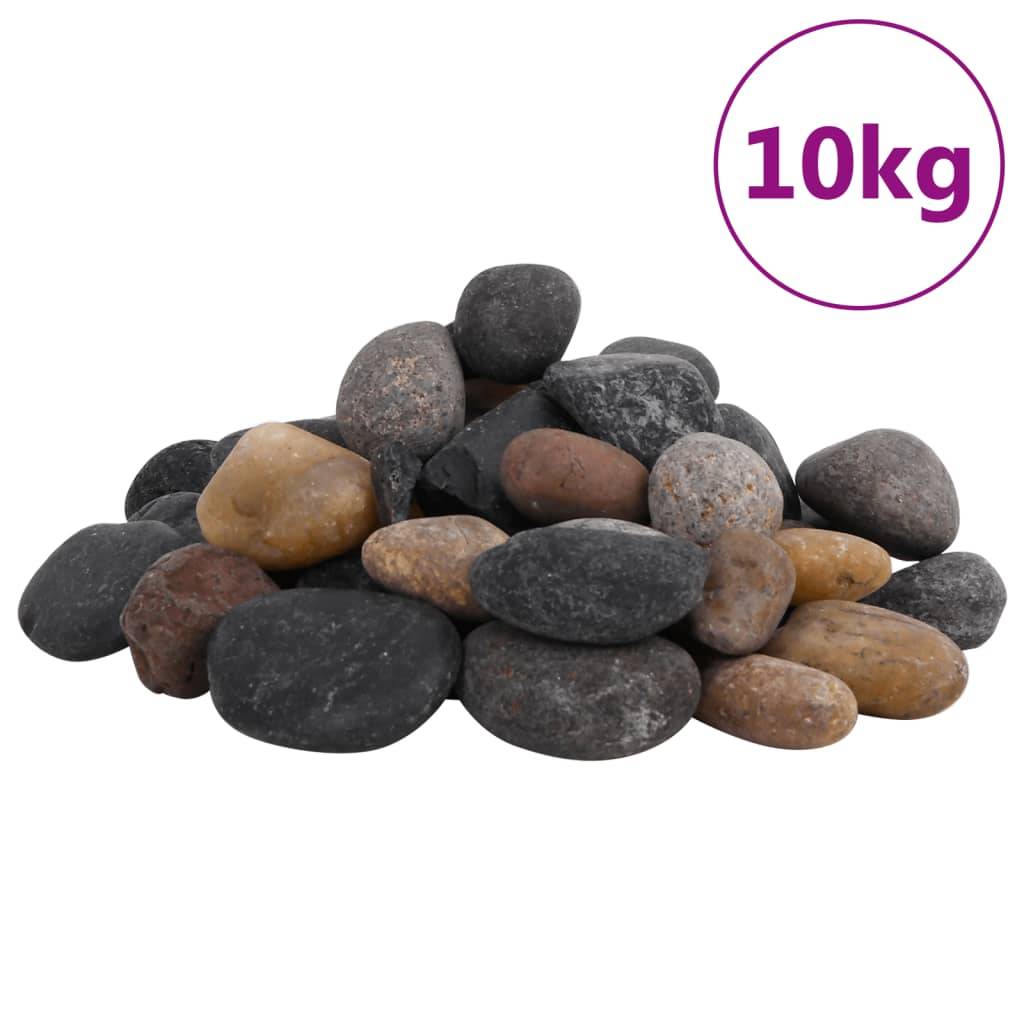 Vidaxl - Galets polis 10 kg multicolores 5-8 cm vidaXL 155333 - Image 1