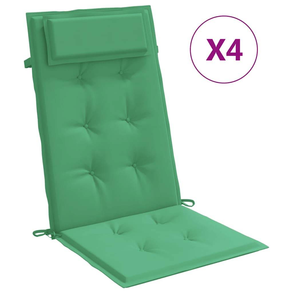 PANGIVO - Coussins de chaise à dossier haut tissu Oxford vert 120 x 50 x 3 cm, poids:2.55kg - PANGIVO - Image 2