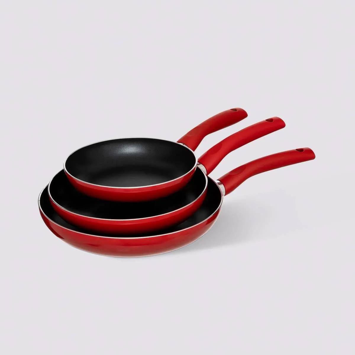 Poêle en Aluminium "Essentielle" 24cm Rouge - Image 5