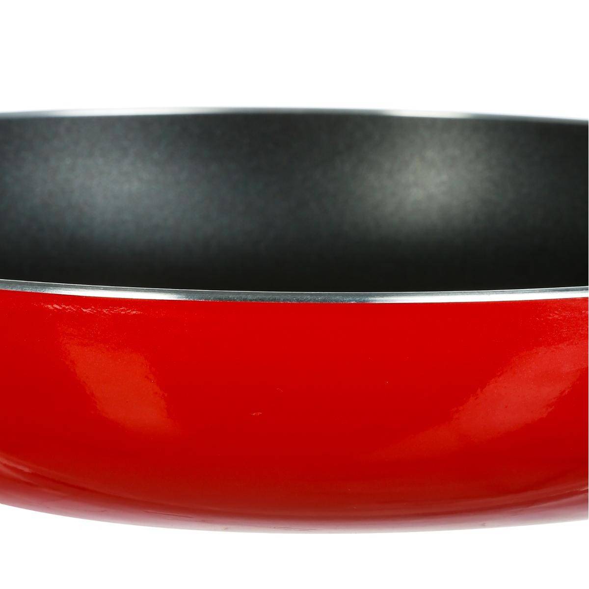 Poêle en Aluminium "Essentielle" 24cm Rouge - Image 2