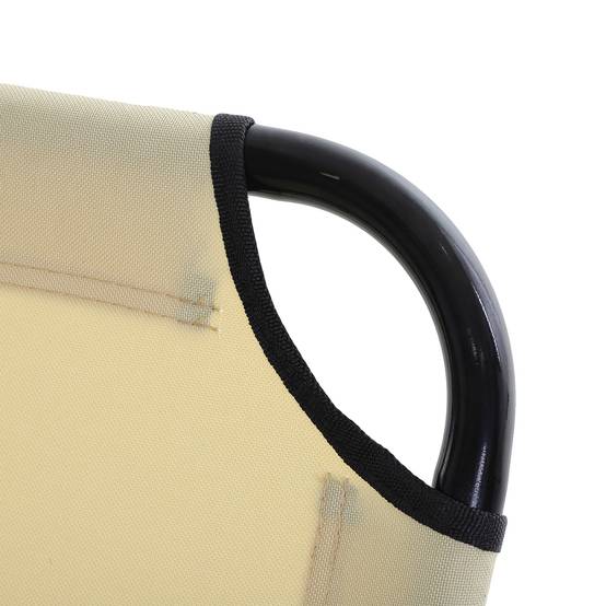Chaise longue, dossier réglable, en acier, pour jardin et balcon, bleue - Image 8