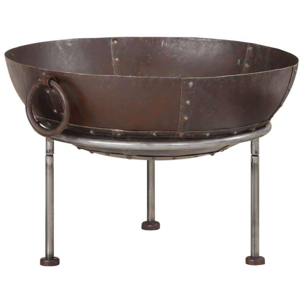 ComfortXL - Brasero Foyer en Fer sur 3 Pieds avec Poignées pour Jardin Stable 55 cm Brun – ComfortXL Outdoor Living - Image 8