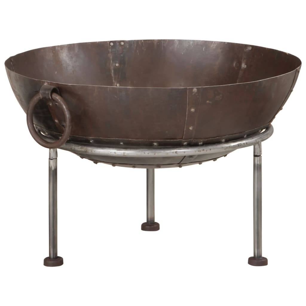 ComfortXL - Brasero Foyer en Fer sur 3 Pieds avec Poignées pour Jardin Stable 55 cm Brun – ComfortXL Outdoor Living - Image 1