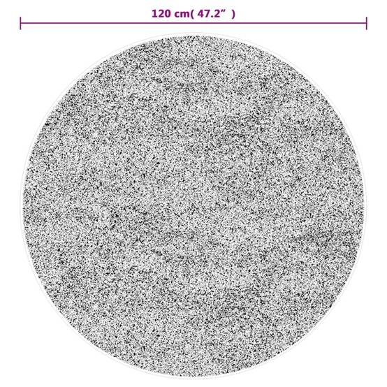 Tapis Rond Décoratif Velours Lavable en Machine Antidérapant pour Chambre Multicolore Ø 120 cm – ComfortXL Outdoor Living - Image 6
