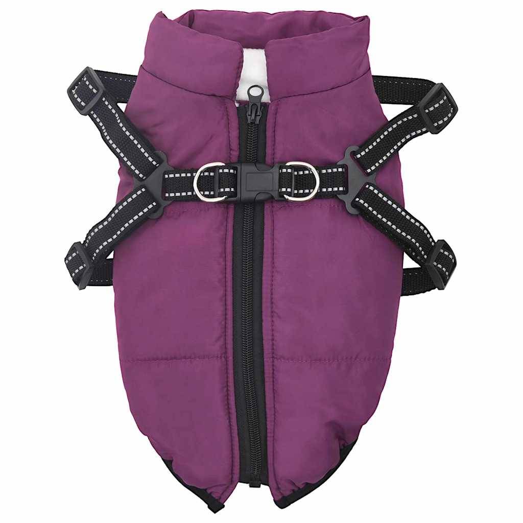 Doudoune Chien Polaire Imperméable Harnais Réglable L Violet - ComfortXL Outdoor Living - Image 2