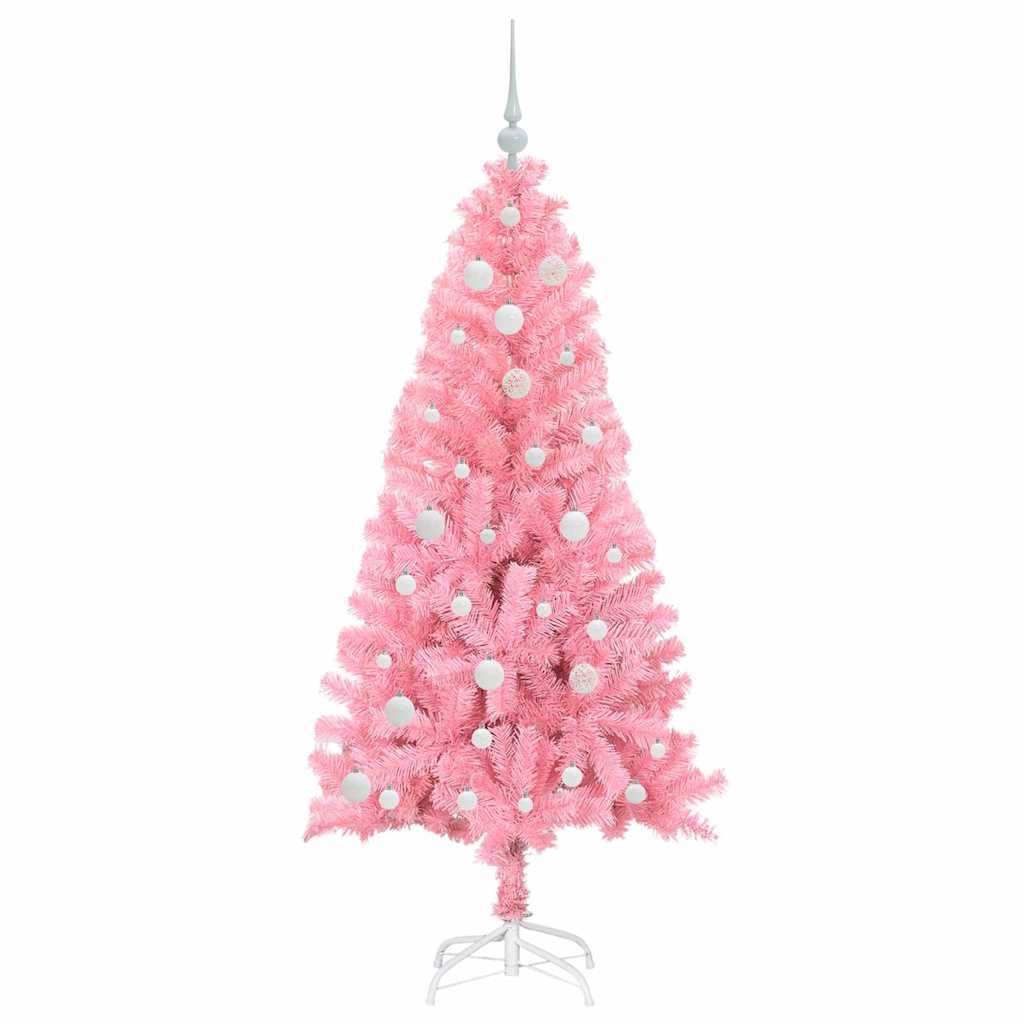 Vidaxl - Sapin de Noël Rose 150 cm PVC vidaXL 3396419 - Image 5