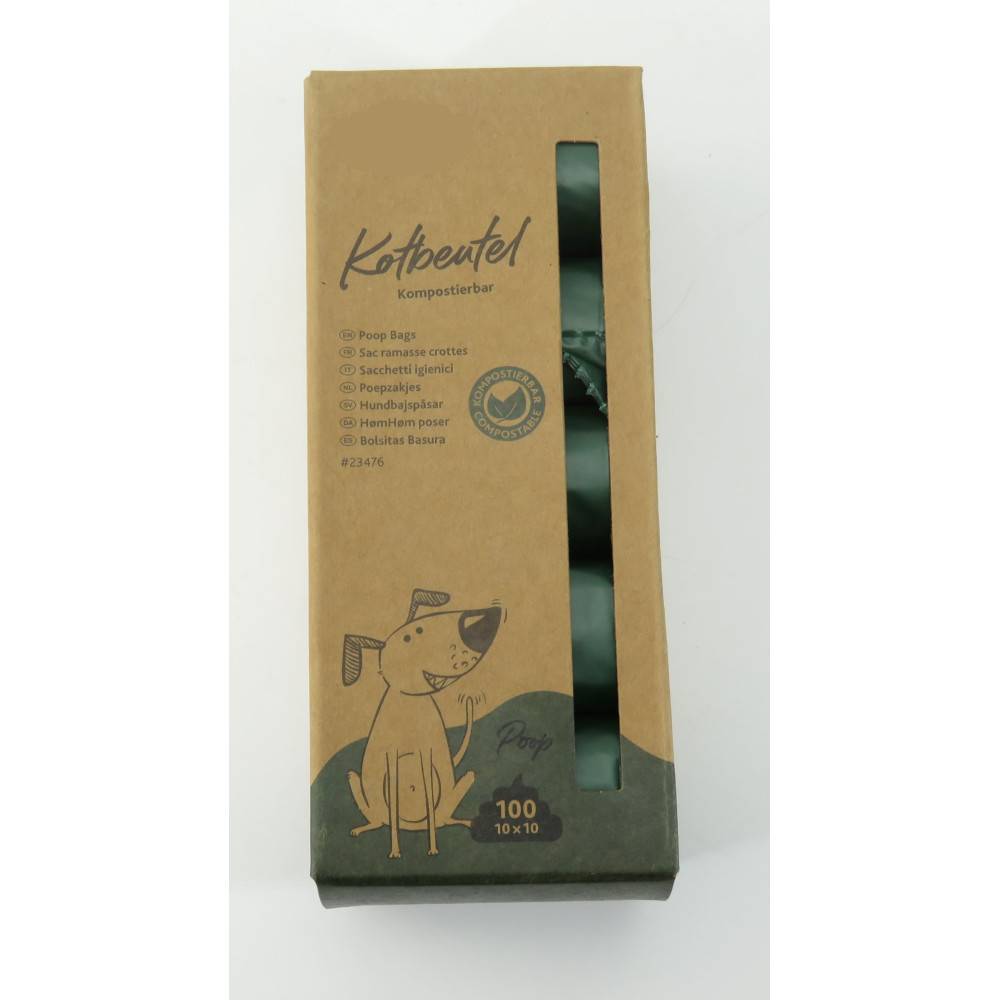 Animallparadise - Sac ramasse crottes, compostable pour chien, 10 rouleaux de 10 sacs. - Image 2