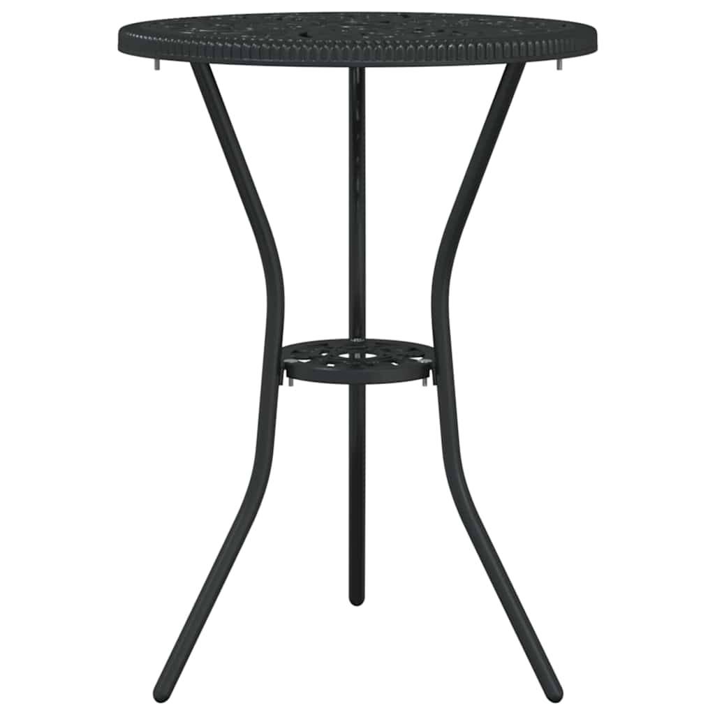 Vidaxl - Ensemble bistro de jardin 3 pcs-Salons de jardin Noir Aluminium 558780 - Image 5