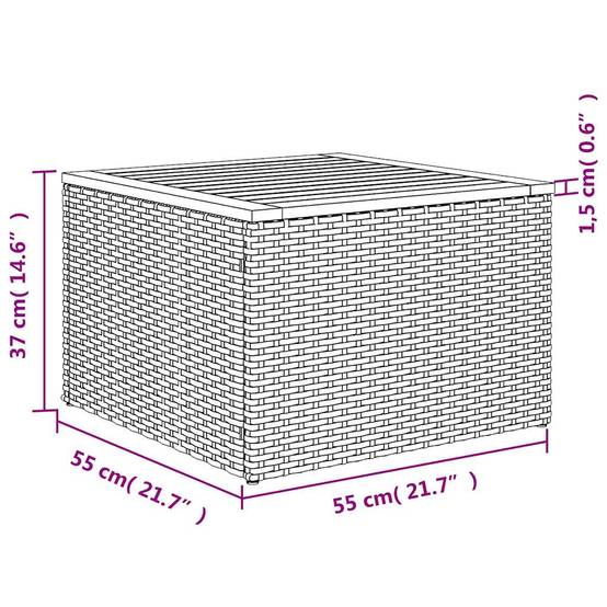 ComfortXL - Salon de jardin gris 10 places en résine tressée modulable avec table basse et tablette d'appoint – ComfortXL Outdoor Living - Image 6