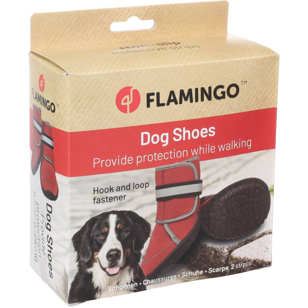 Flamingo - Chaussures XXXL 10.7 x 8.8 cm Kajan Rouge 2 pièces pour chien - Image 3