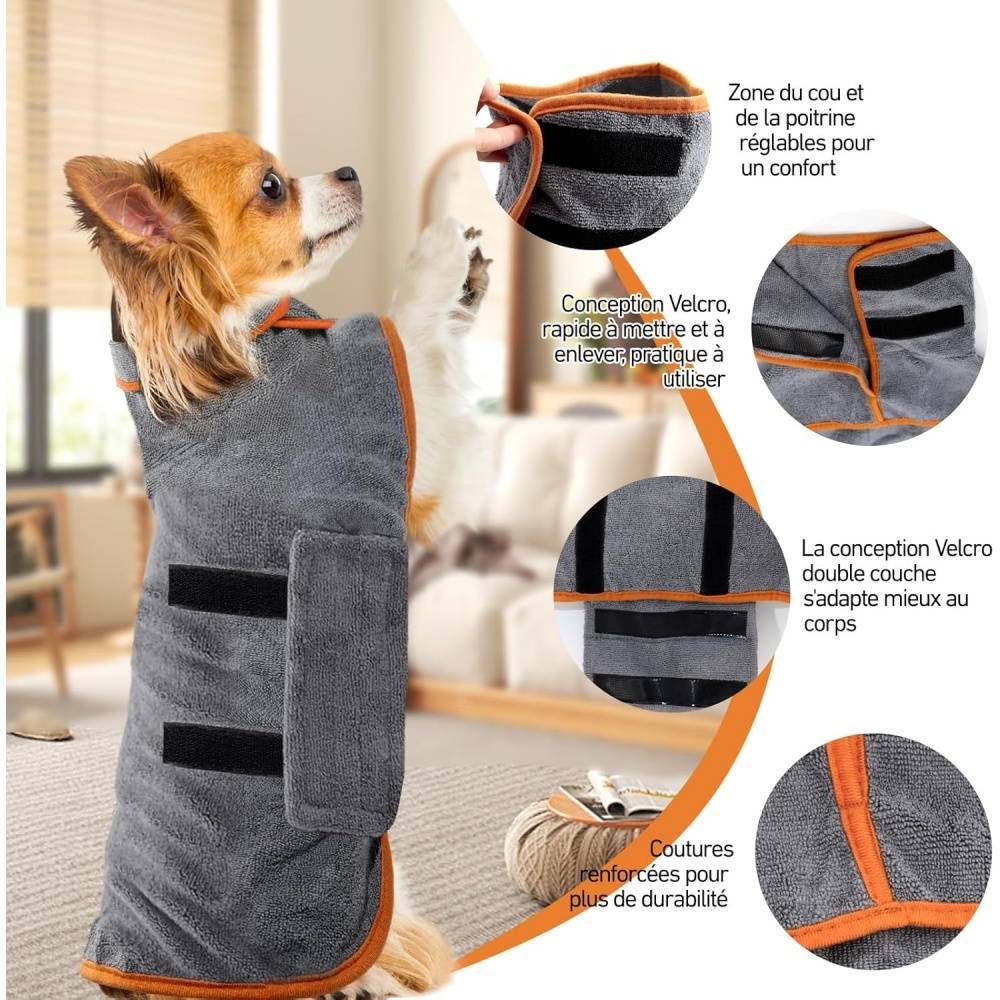 DtopbuyAge - Peignoir pour chien de taille moyenne DtopbuyAge - Image 3