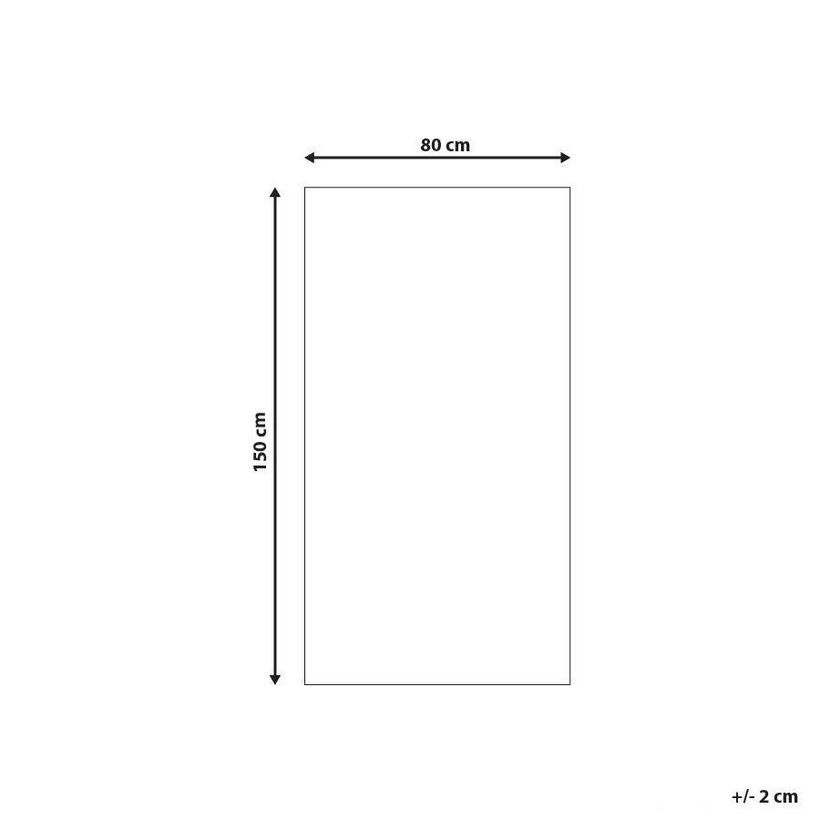 Beliani - Tapis d'extérieur Polyester Noir/blanc TAVAS - 80x150- Beliani - Image 2