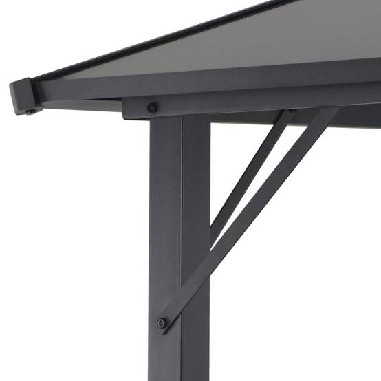 Pergola Moderne Aluminium Toit Rigide en Polycarbonate pour Jardin Anthracite 3x3 m – ComfortXL Outdoor Living - Image 4