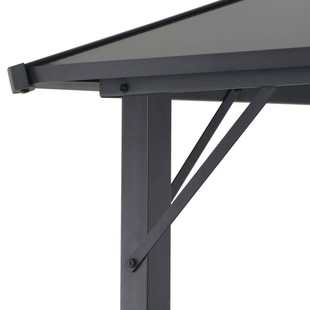 Pergola Moderne Aluminium Toit Rigide en Polycarbonate pour Jardin Anthracite 3x3 m – ComfortXL Outdoor Living - Image 4
