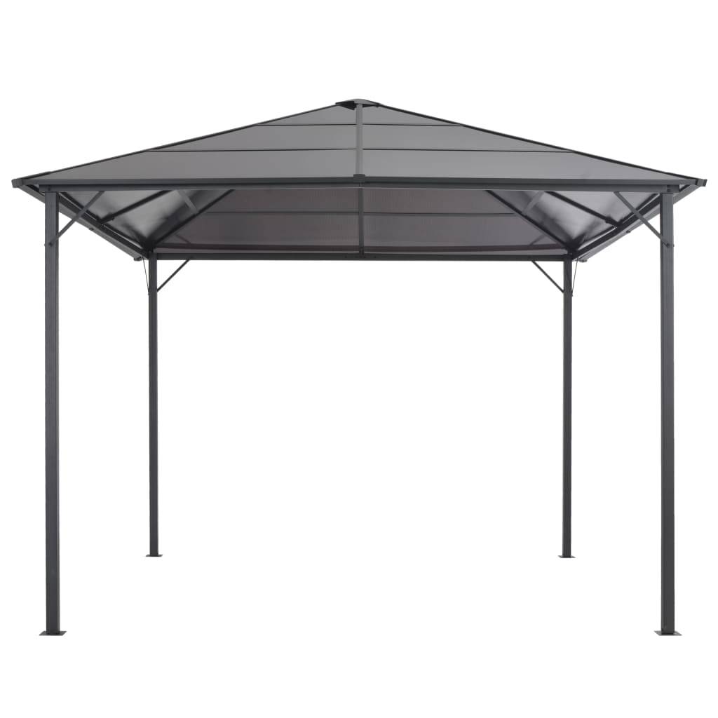 Pergola Moderne Aluminium Toit Rigide en Polycarbonate pour Jardin Anthracite 3x3 m – ComfortXL Outdoor Living - Image 2