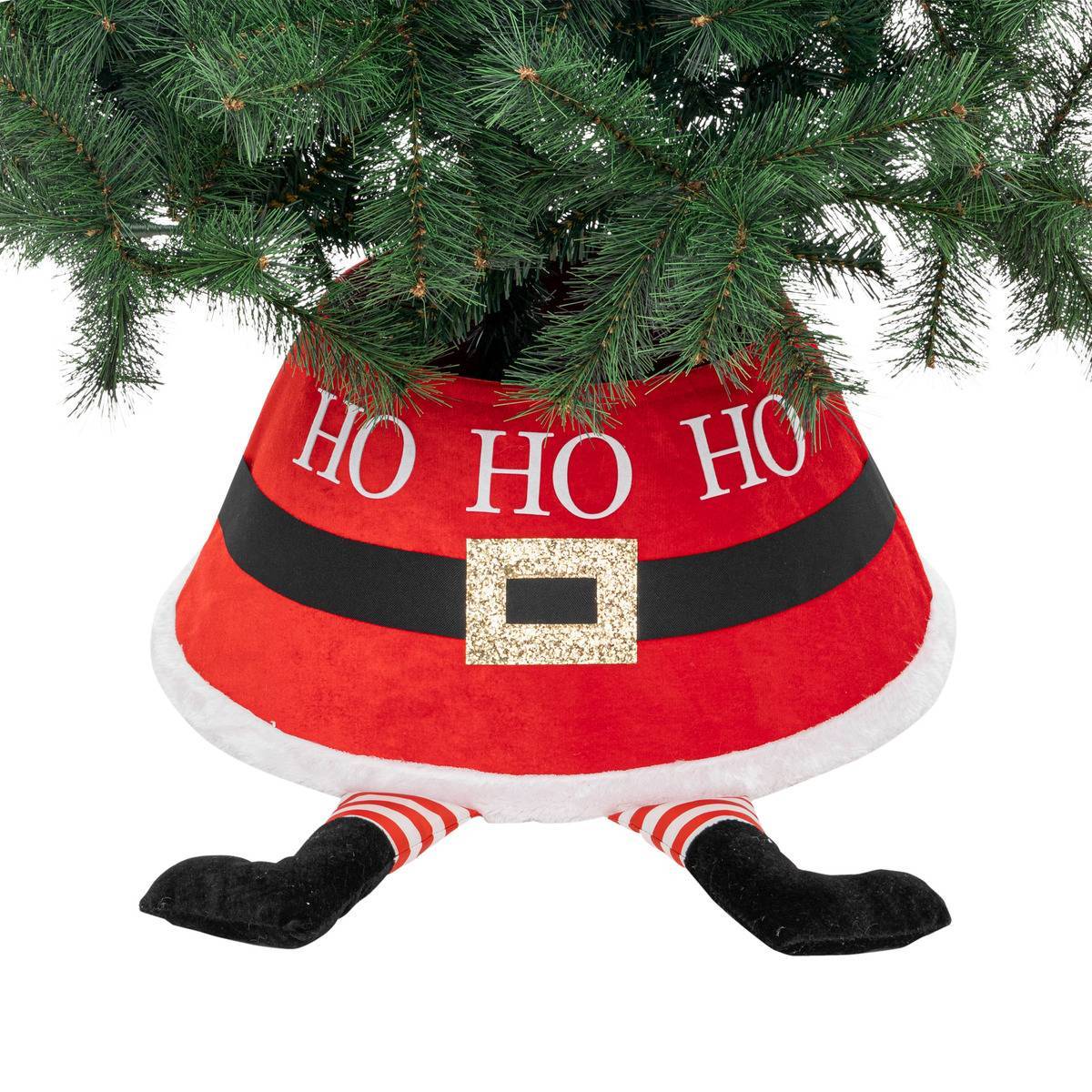 Cache pied de sapin pieds de père Noël D.56cm FEERIC LIGHTS & CHRISTMAS - Image 2