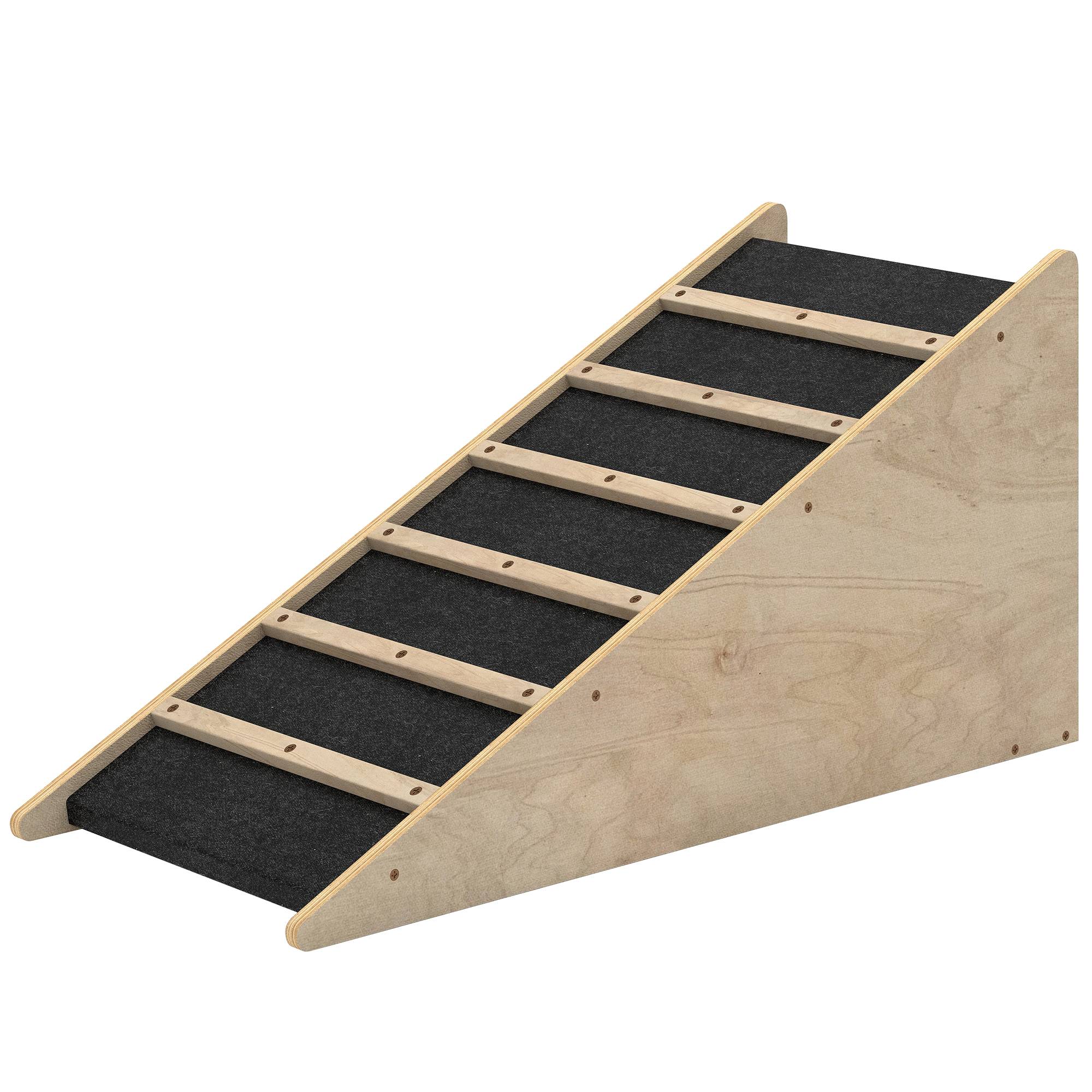 Sans Marque - Escalier, pin, antidérapant, 90x40x45cm, naturel/gris - Image 2