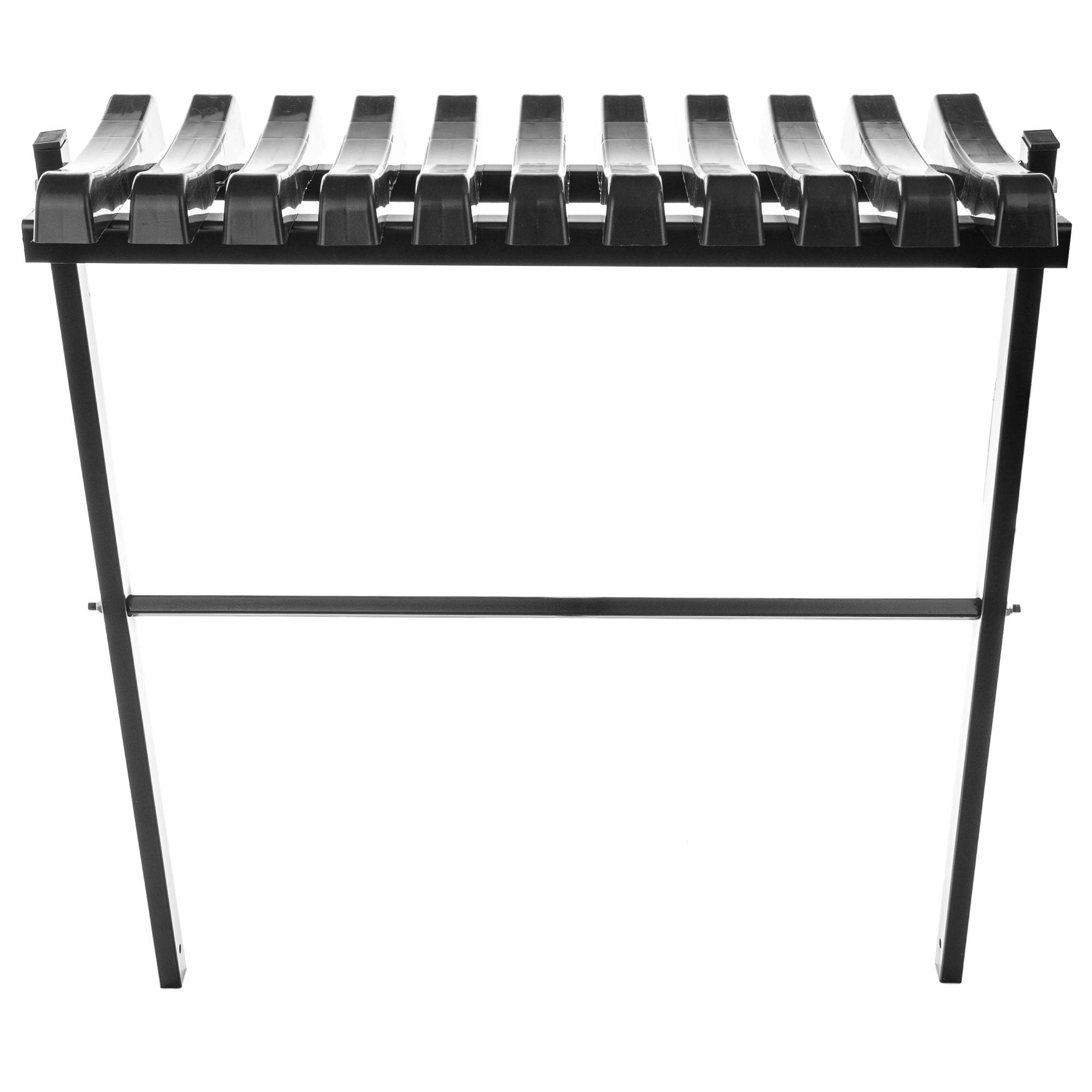 Banc de Jardin Pliable 77x72,5cm Noir - Résistant et Élégant - Image 8