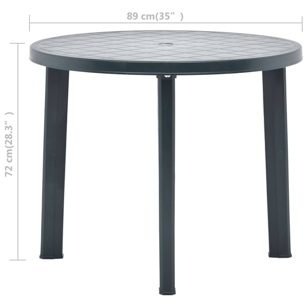 PANGIVO - Table de jardin plastique vert Ø89 cm - PANGIVO - Image 6