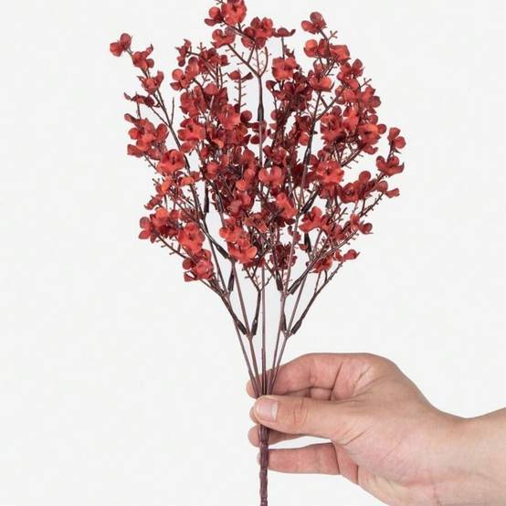 Lot de 10 Fleurs Artificielles Gypsophile d'Automne - Décoration Polyvalente pour Toutes Occasions - Lytech - Image 3