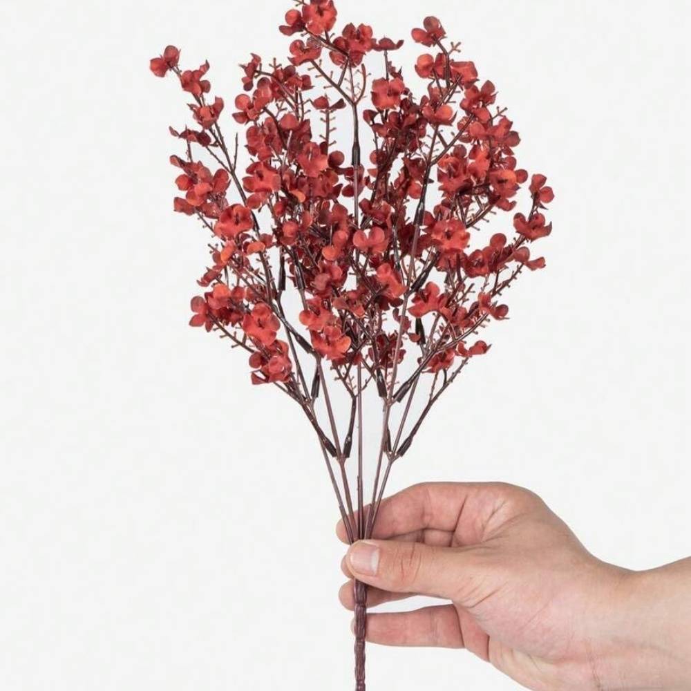 Lot de 10 Fleurs Artificielles Gypsophile d'Automne - Décoration Polyvalente pour Toutes Occasions - Lytech - Image 3