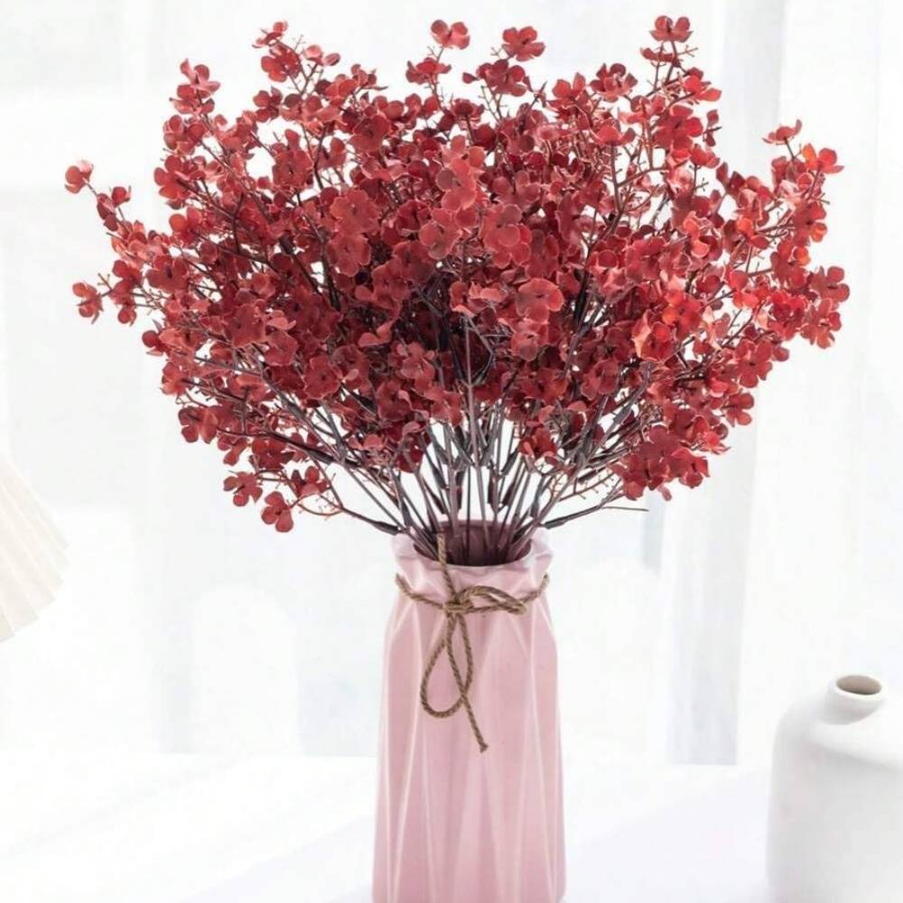 Lot de 10 Fleurs Artificielles Gypsophile d'Automne - Décoration Polyvalente pour Toutes Occasions - Lytech - Image 4