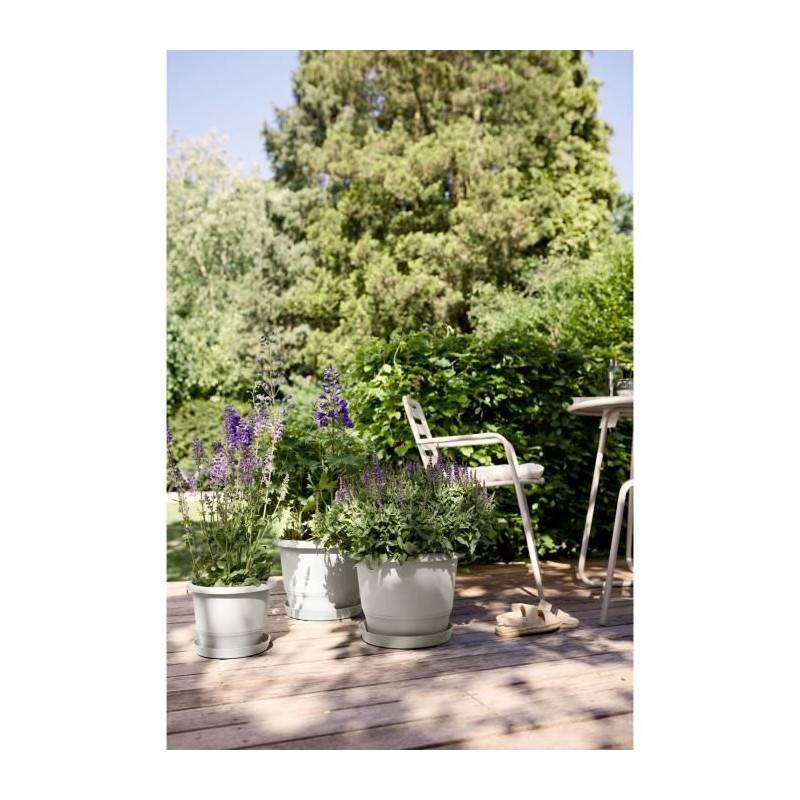 Elho - Pot De Fleurs - Elho - Amiga Rond 47 - Blanc - ø 47 X H 35 Cm - Extérieur - 100% Recyclé - Image 3