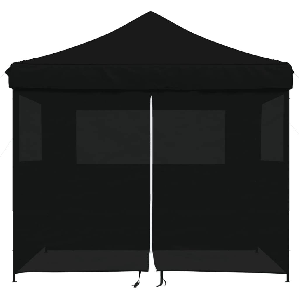 Vidaxl - Tente de réception pliable escamotable 4 parois latérales noir vidaXL 4004934 - Image 4