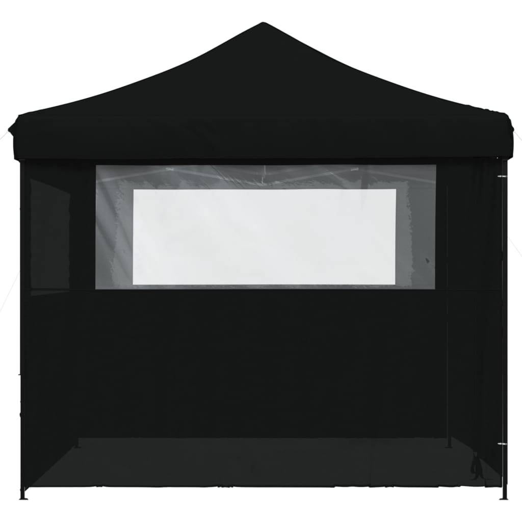 Vidaxl - Tente de réception pliable escamotable 4 parois latérales noir vidaXL 4004934 - Image 6