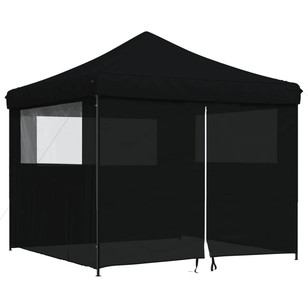 Vidaxl - Tente de réception pliable escamotable 4 parois latérales noir vidaXL 4004934 - Image 2