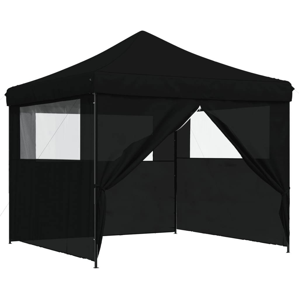 Vidaxl - Tente de réception pliable escamotable 4 parois latérales noir vidaXL 4004934 - Image 8