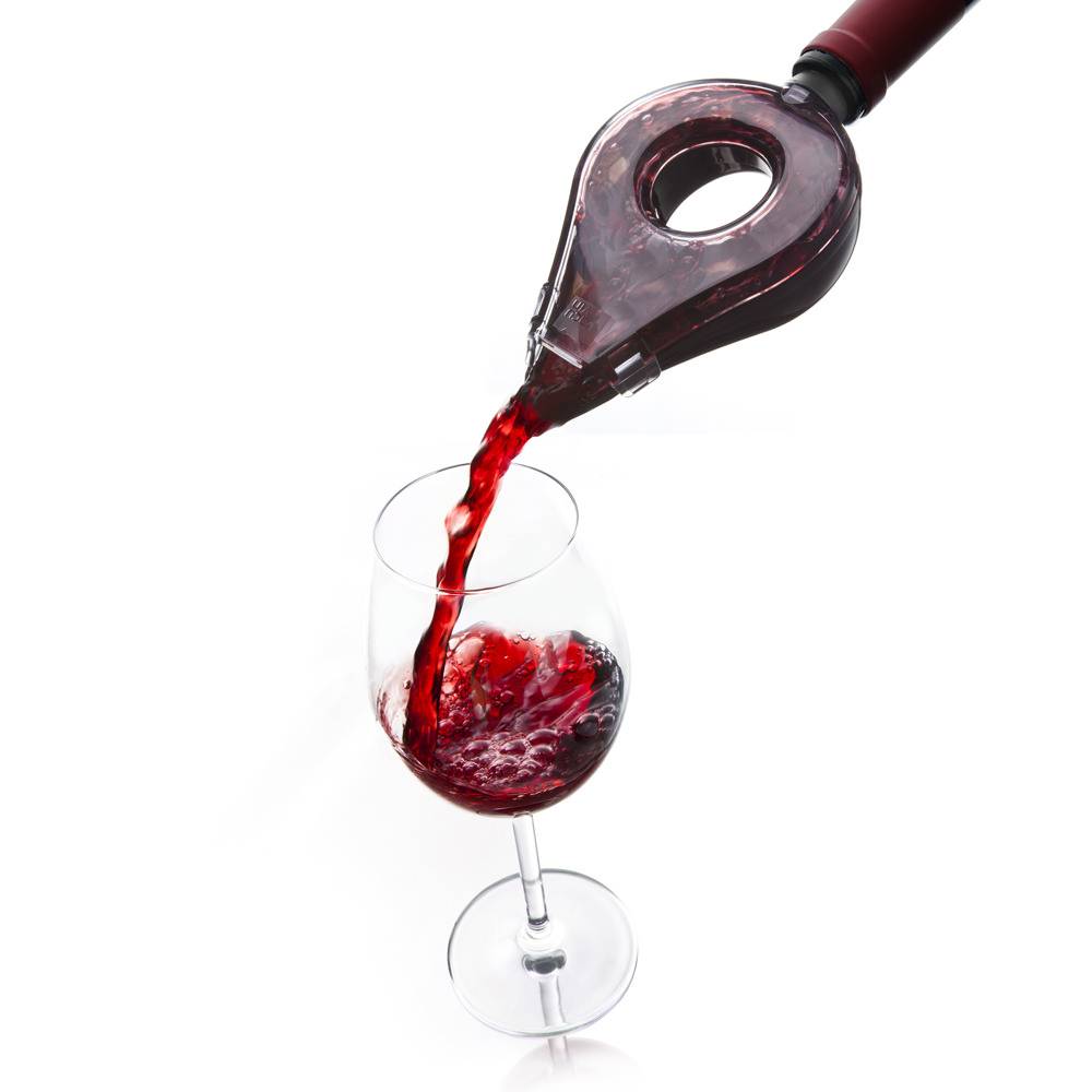 Aérateur à vin noir translucide - Image 2