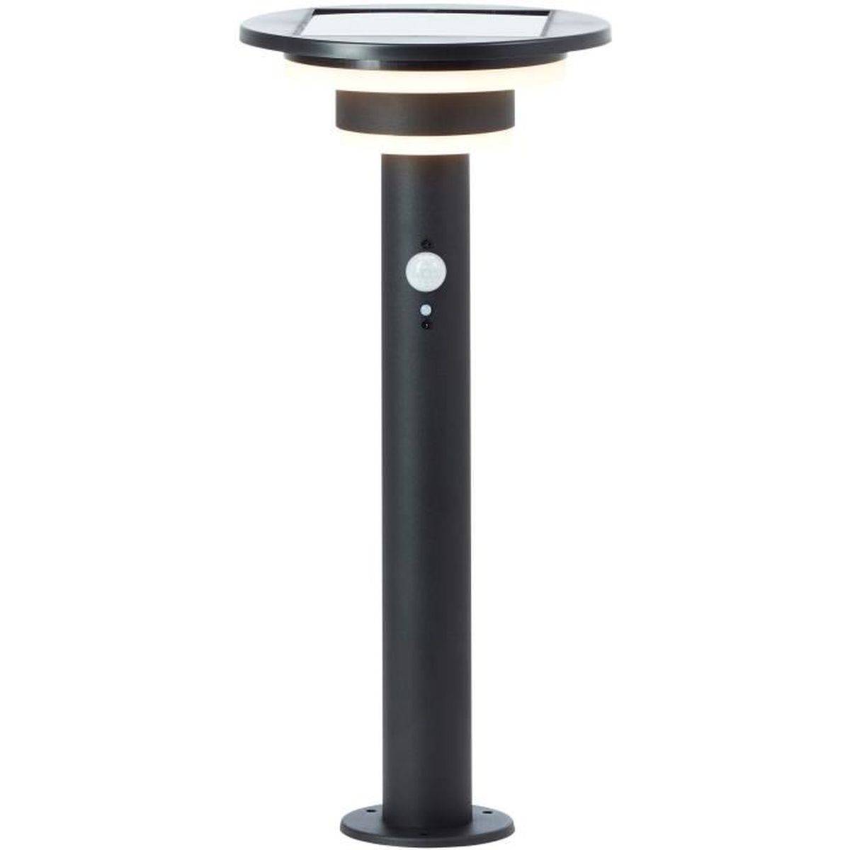 Brilliant - Lampadaire de jardin solaire à LED intégrée avec détecteur de mouvement 4 W, 430 lm, noir mat - BRILLIANT - Image 1