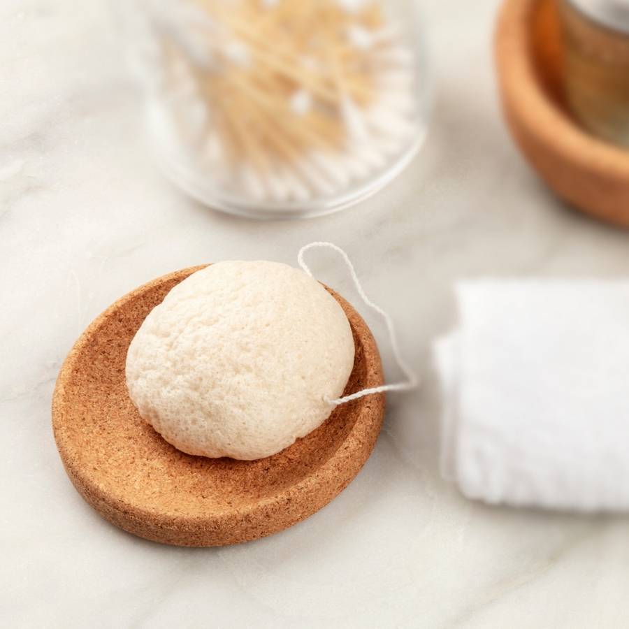 Sun&Sia - Éponge Konjac Yeux 100% Naturelle – Nettoie en Profondeur et en Douceur-Soin et Routine Beauté Naturel-Tous Types de Peau - Image 2