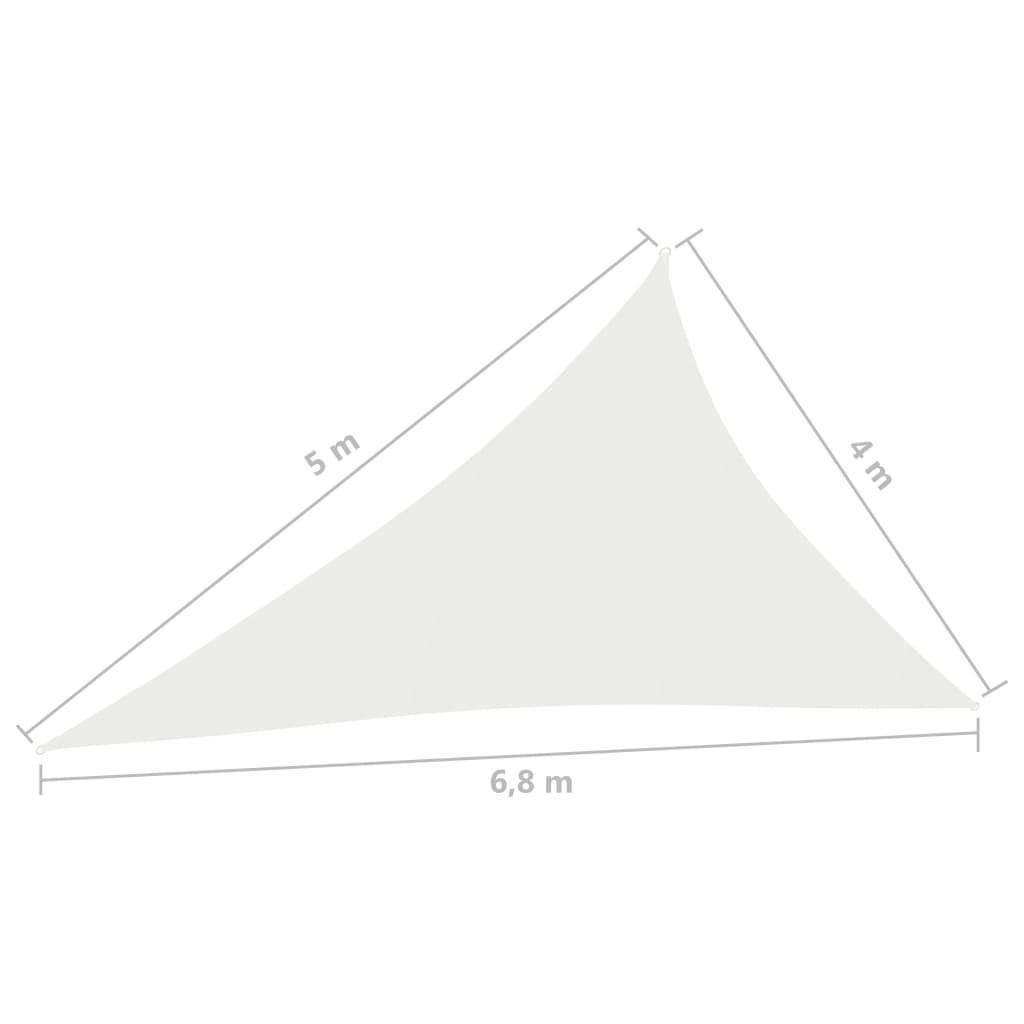 Helloshop26 - Voile d'ombrage 160 g/m² blanc 4 x 5 x 6,8 m PEHD - Image 4