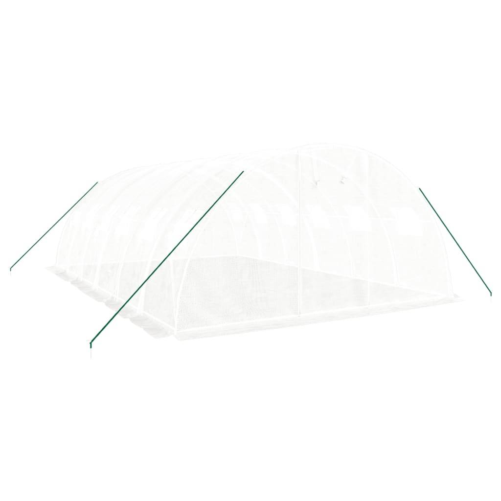 Vidaxl - Serre avec cadre en acier blanc 24 m² 6x4x2 m vidaXL 3188073 - Image 9