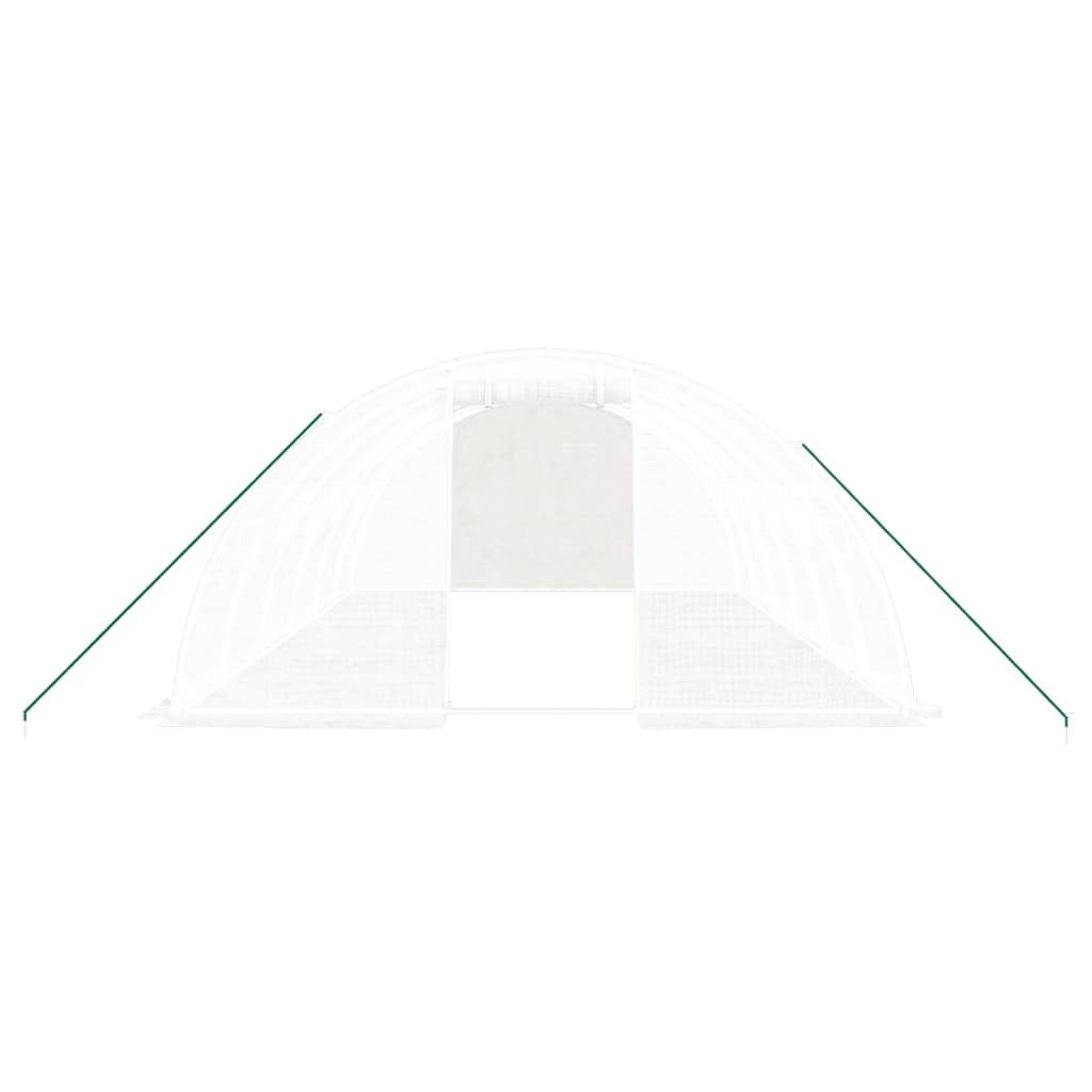 Vidaxl - Serre avec cadre en acier blanc 24 m² 6x4x2 m vidaXL 3188073 - Image 10