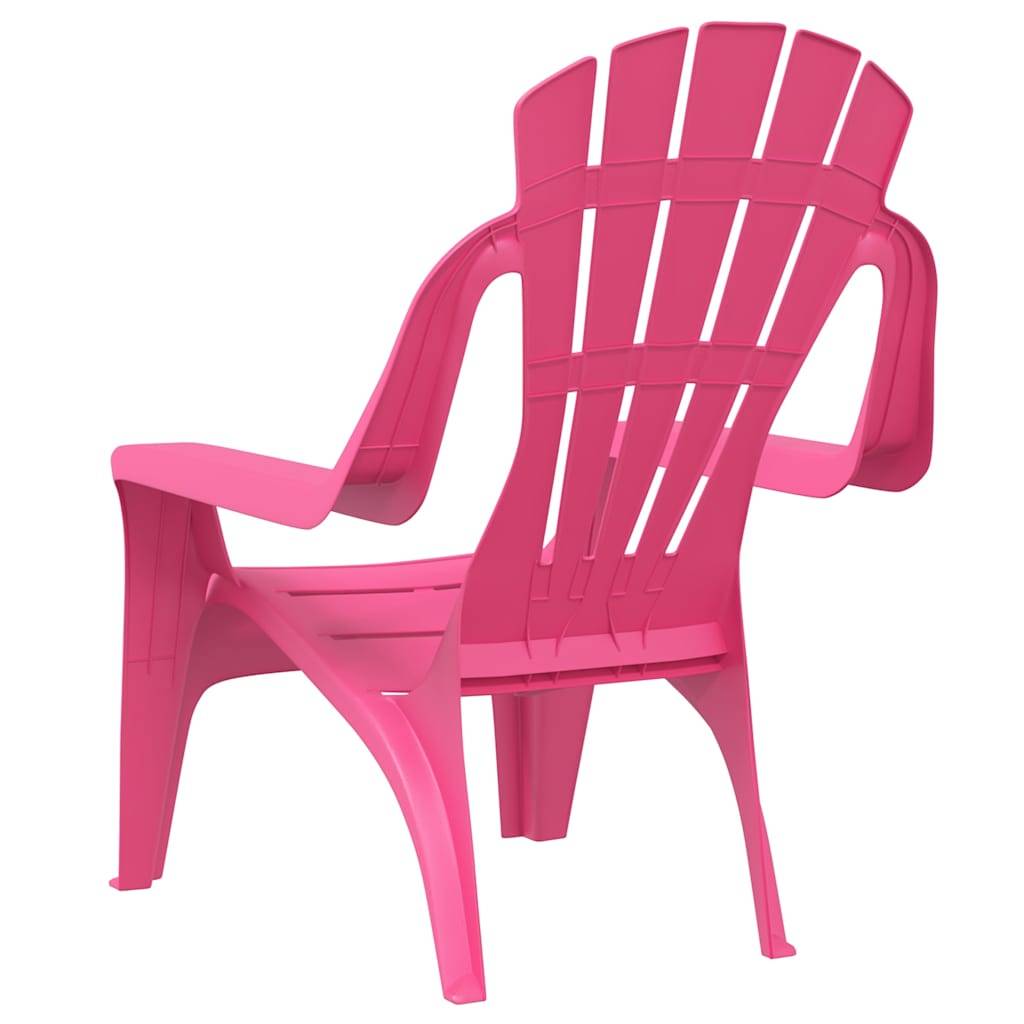 Lot de 2 Chaises de jardin | Chaise d'extérieur pour enfants rose 37x34x44 cm PP - Image 6