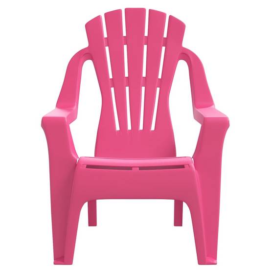 Lot de 2 Chaises de jardin | Chaise d'extérieur pour enfants rose 37x34x44 cm PP - Image 4