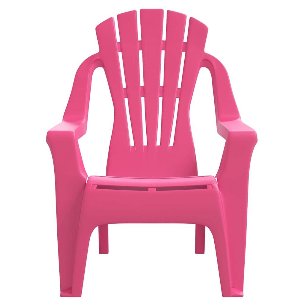 Lot de 2 Chaises de jardin | Chaise d'extérieur pour enfants rose 37x34x44 cm PP - Image 4