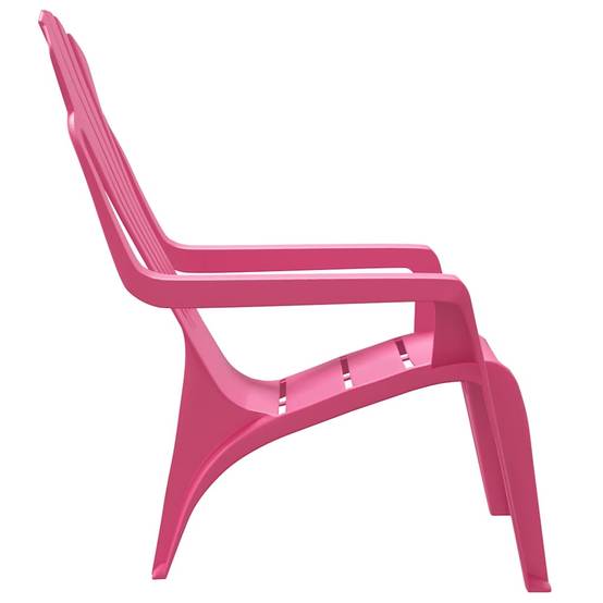 Lot de 2 Chaises de jardin | Chaise d'extérieur pour enfants rose 37x34x44 cm PP - Image 5