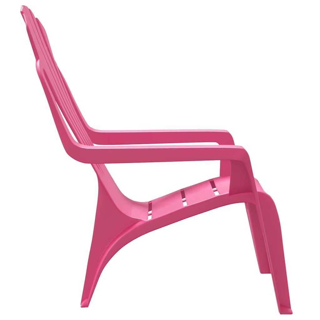 Lot de 2 Chaises de jardin | Chaise d'extérieur pour enfants rose 37x34x44 cm PP - Image 5
