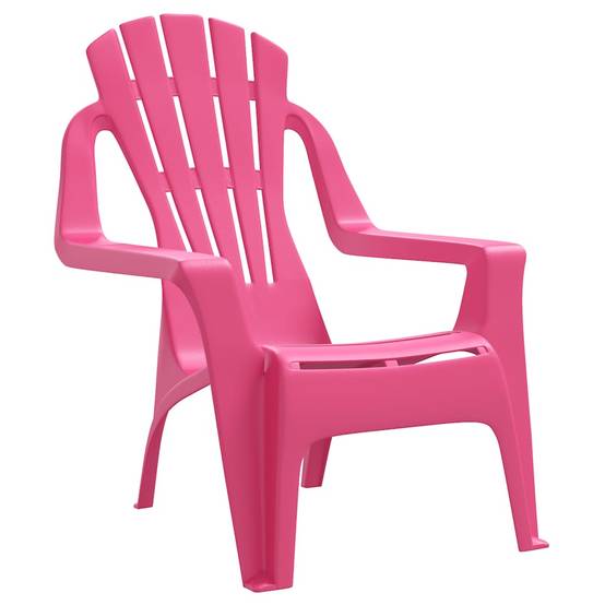 Lot de 2 Chaises de jardin | Chaise d'extérieur pour enfants rose 37x34x44 cm PP - Image 3