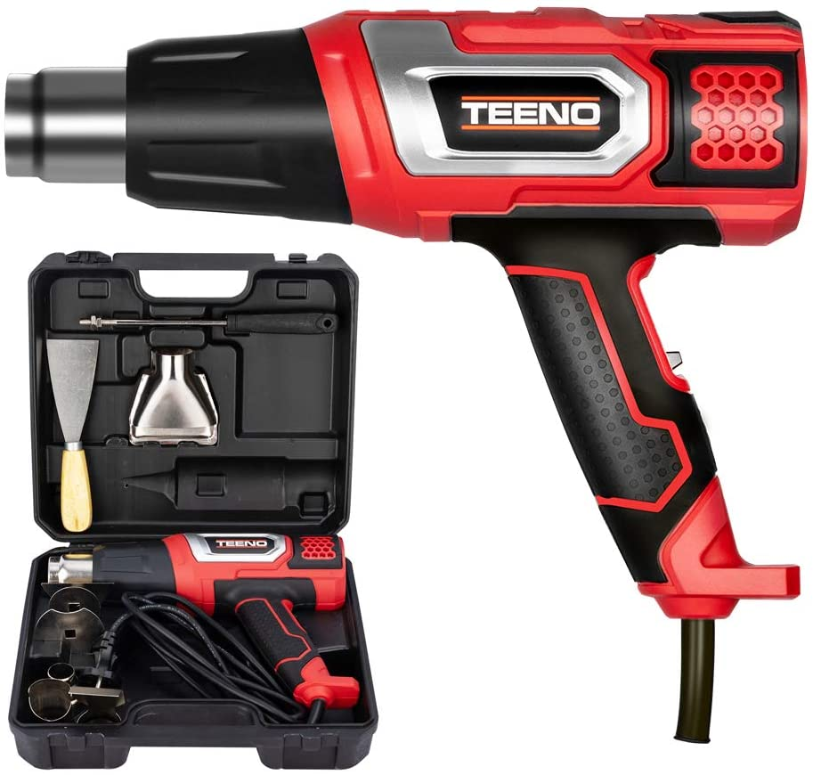 Teeno - Décapeur thermique 2000W Pistolet à Air Chaud coffret avec 8 accessoires - Image 1